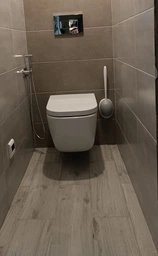 Йоржик для унітазу з силіконовою щіткою клейкий настінний MBM HOME BP-21 WHITE/GRAY білий/сірий