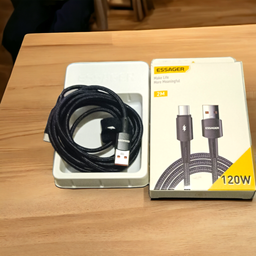 Кабель ESSAGER Sunset USB 2.0 to USB-C PD 120W 6A 1m Black (EXC120-CG01-P)