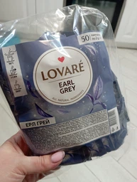 Чай черный байховый Lovare Earl Grey c бергамотом в пакетиках 50 шт 100 г фото от покупателей 1