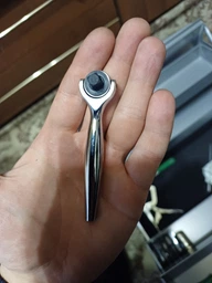 Трещотка Toptul 1/4" 90 зубцов с шарниром 360° (CHKX0810)
