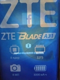Мобильный телефон ZTE Blade A31 2/32GB Blue (850639) фото от покупателей 5