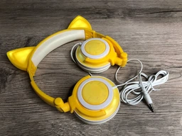 Проводные LED-наушники с кошачьими ушками UFT LX-L108 Yellow Желтые (UFTBL108Yellow) фото от покупателей 1