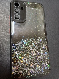 Чехол Stardust с цветными бортиками для Samsung A34 Черный