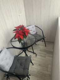 Подушка на табурет Ekkoseat Сіра. Із зав'язками. 40x40х7см фото від покупців 3