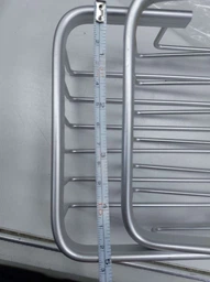 Прямая полка для ванной из алюминия Haoxin HC-11 Rectangular (2 cell) Silver фото от покупателей 3