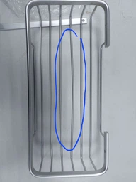 Прямая полка для ванной из алюминия Haoxin HC-11 Rectangular (2 cell) Silver фото от покупателей 1