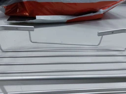 Прямая полка для ванной из алюминия Haoxin HC-11 Rectangular (2 cell) Silver