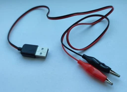 USB адаптер с зажимами типа крокодил прищепки для зарядки АКБ 60 см (0470) фото от покупателей 5