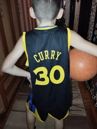 Форма баскетбольна дитяча Lion GOLDEN STATE WARRIORS CURRY 30 колір чорний S - на 7-9 років, зріст 125-130 (CO-2270-S)