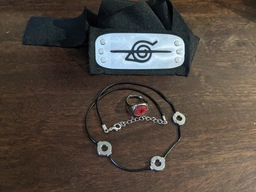 Набор подарочный Итачи Учиха (Itachi Uchiha) из Наруто (Повязка, кольцо, кулон) из аниме Наруто / Naruto. (100100.A0)