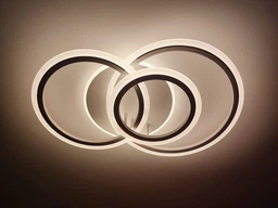Люстра світлодіодна стельова LUMINARIA SONNE 90W 4R 590/525 BLACK 220V IP20, LED світильник з пультом ДУ фото від покупців 5