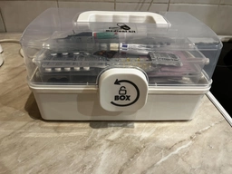 Аптечка, органайзер для медикаментів пластиковий білий MVM PC-16 S WHITE фото від покупців 1