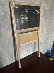 Мольберт детский Lymka двусторонний магнитный и для рисования мелом 90x44x4 см не крашенный (М006)