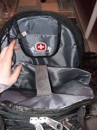 Прочный городской рюкзак SwissGear Bag 8810 33л водоотталкивающий с дождевиком и аудиопортом AUX и USB фото от покупателей 18