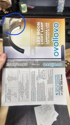 Лампа для нарощування вій LED лампа для манікюру косметолога тату з кріпленням для телефону Moon lamp Pavlysh M8X Black фото від покупців 4