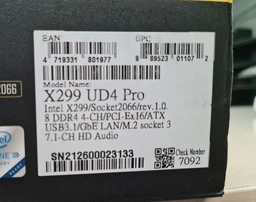 Материнская плата Gigabyte X299 UD4 Pro (s2066, Intel X299, PCI-Ex16)