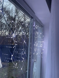 Светодиодная гирлянда штора Lux 2*1.5 метра занавес 156LED Белая