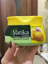 Крем для волосся Dabur Vatika Захист від лупи Лимон, Чайне дерево, Мигдаль 140 мл (5022496100113)