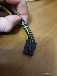 Кабель-перехідник 6 pin - 8 pin 15см Voltronic для живлення відеокарти (23338) фото від покупців 3