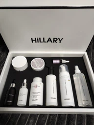 Подарунковий набір Hillary для комплексного догляду за жирною та проблемною шкірою: Крем для жирної шкіри, Мус-маска, Олійний флюїд, Гіалуронова сироватка, Убтан, Гідрофільна олія, Очищуюча пінка, Тонік Perfect 9 HI-11-314 фото від покупців 9