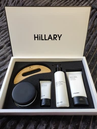 Подарочный набор шелкового ухода за телом с деревянным скребком Hillary Perfect Silk Body Care + Gua Sha: Кремовый скраб-антистресс + Крем-гель для душа + Крем для рук и ногтей + Увлажняющий лосьон-бустер M-11-382 фото от покупателей 15