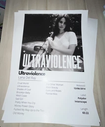 Постер альбома Lana Del Rey - Ultraviolence / Лана Дель Рей