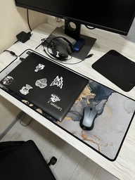 Игровая поверхность WorkPlaceShop TR МРАМОР И ЗОЛОТО 500х1000 мм фото от покупателей 7