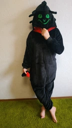 Піжама Кігурумі Kigurumi Беззубик Нічна Фурія Для Дітей І Підлітків Чорний 110-120 см (2050) фото від покупців 3