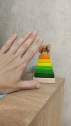 Деревянная игрушка Cubika Пирамида LD-15 8 деталей (15276)