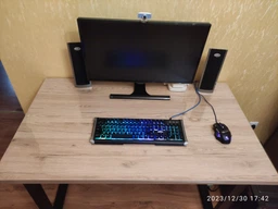 Письменный стол Ferrum-decor Драйв 750x1200x700 Черный металл ДСП Белый 32 мм (DRA211) фото от покупателей 1