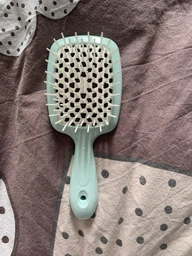 Гребінець для волосся Janeke Superbrush small Жовтий з білим фото от покупателей 1