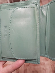 Жіночий шкіряний гаманець Peterson із захистом RFID 10 х 12,5 х 2 см (PTN RD-357-MCL-M-413) зелений фото від покупців 1