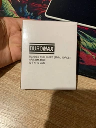 Набір лез для ножів Buromax 9 мм 10 уп. (10 лез в уп.) (BM.4690)