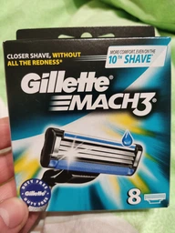 Змінні картриджі для гоління (леза) чоловічі Gillette Mach 3 8 шт (3014260243548 / 7702018263783 / 7702018466313)