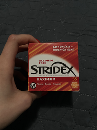 Серветки для вмивання Stridex одне крокове засіб від вугрів 55 шт