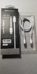 Кабель Grand-X Type-C Type-C для швидкої зарядки 48W White (CC-07)