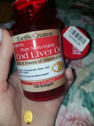 Олія печінки тріски Earth's Creation Cod Liver Oil 100 softgels