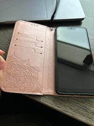 Кожаный чехол-книжка Art Case с визитницей для Xiaomi Mi 8 Lite / Mi 8 Youth (Mi 8X) Бирюзовый Без бренда