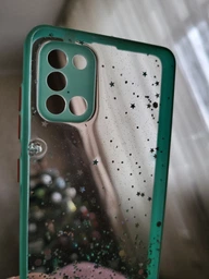 Чохол Stardust з кольоровими бортиками для Samsung A31 Бірюзовий