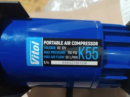 Автокомпресор Vitol К-55 150 psi 23 A 50 л шланг 5 м з дефлятором клеми (K-55) фото від покупців 8