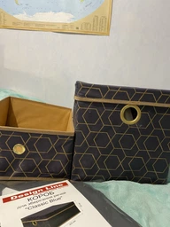 Короб для зберігання речей Eco Fabric Design Line 30х40х30 см Classic Blue (258496) фото від покупців 1