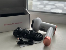 Вібромасажер антицелюлітний акумуляторний Масажер LT 630 Deep Rolling Massager 6 режимів 5 ручний насадок GS-7355