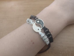 Браслеты парные для друзей инь янь Yin Yang Luxury best friends BF 45 см