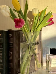 Ваза книга прозрачная, необычная ваза для цветов ​​из прочного пластика фото от покупателей 6