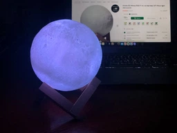 Ночник 3D Луна RGB 14 см, на подставке UFT Moon light (3Dmoon11)