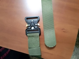 Ремінь тактичний Assault Belt з металевою пряжкою 125 см Зелений