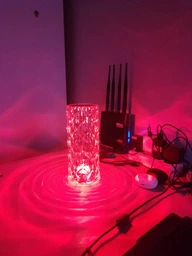 Настільна лампа нічник Роза з пультом RGB Crystal Rose фото от покупателей 17