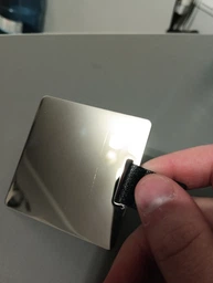 Дзеркало кишенькове з нержавіючої сталі Lienli mirror квадратне чорне 6*6 см (LL-5) фото від покупців 2