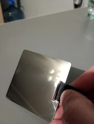 Дзеркало кишенькове з нержавіючої сталі Lienli mirror квадратне чорне 6*6 см (LL-5) фото від покупців 1