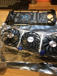 Вентилятор кулер для видеокарты ASUS RTX 3060 3070 Ti 3080 Ti 3090 ROG Strix Champion CF1010U12S (CF1010U12D T129215SU FDC10U12S9-C) комплект 3 шт (№338.1)